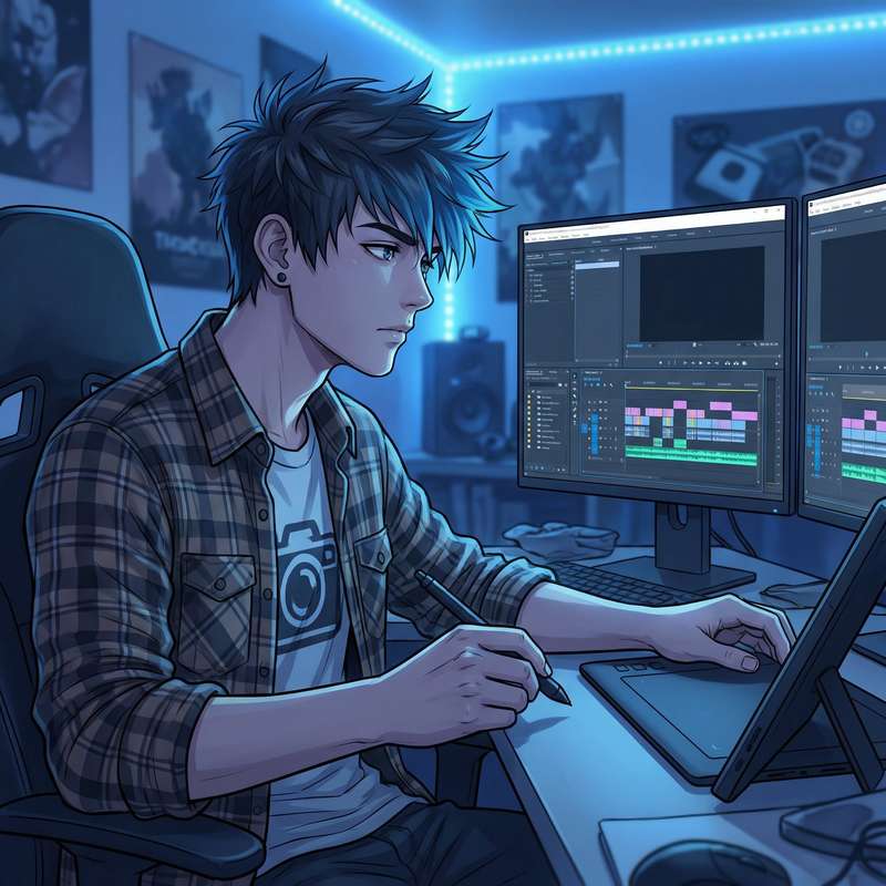 抖阴视频剪辑师陈浩然